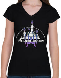 printfashion Menzoberranzan - Női V-nyakú póló - Fekete (4960496)