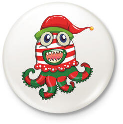 printfashion polip - Kitűző, hűtőmágnes - Fehér (14976747)