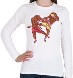 printfashion Lajhár bunyó - Női hosszú ujjú póló - Fehér (7530202)