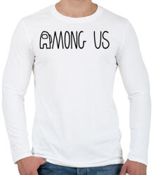 printfashion Among US - Férfi hosszú ujjú póló - Fehér (4147890)