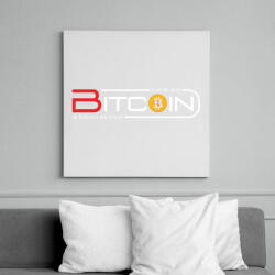 printfashion BITCOIN 4 EVER 7 - Vászonkép - Fehér (6639667)