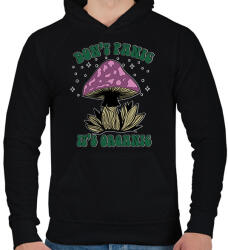 printfashion It's organic - Férfi kapucnis pulóver - Fekete (13469229)