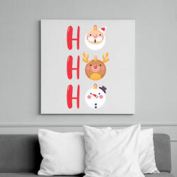 printfashion Ho ho ho - Vászonkép - Fehér (6638933)