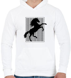 printfashion Rodeo - Férfi kapucnis pulóver - Fehér (4185139)