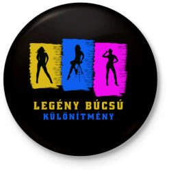 printfashion Legénybúcsú különítmény - Kitűző, hűtőmágnes - Fekete (3097342)