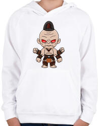 printfashion Goro - Gyerek kapucnis pulóver - Fehér (2178919)