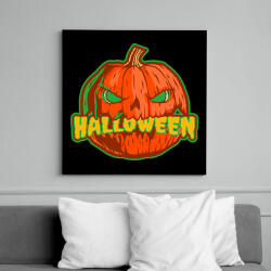 printfashion Halloween tök - Vászonkép - Fekete (9529876)