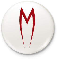 printfashion Mach 5 - Kitűző, hűtőmágnes - Fehér (16037566)