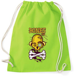 printfashion Csontok - Sportzsák, Tornazsák - Limezöld (44483)