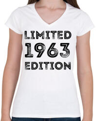 printfashion 1963 - Női V-nyakú póló - Fehér (5058626)