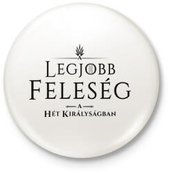 printfashion got-legjobb-feleseg-black - Kitűző, hűtőmágnes - Fehér (3078065)