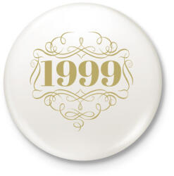 printfashion 1999 - Kitűző, hűtőmágnes - Fehér (4462053)