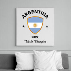 printfashion ARGENTINA WORLD CHAMPION - Vászonkép - Fehér (11535391)