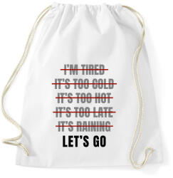 printfashion Let's go - Sportzsák, Tornazsák - Fehér (14445399)