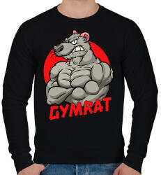 printfashion Gymrat 2 - Férfi pulóver - Fekete (14156537)