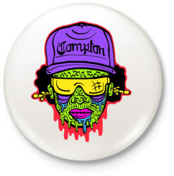 printfashion Eazy-E - Kitűző, hűtőmágnes - Fehér (3084076)