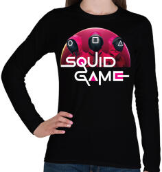 printfashion Squid game - nyerd meg az életed 05 - Női hosszú ujjú póló - Fekete (5515888)