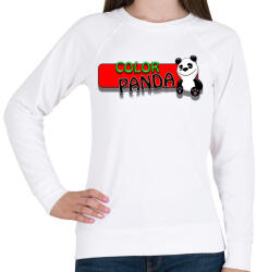 printfashion Color panda android game - Női pulóver - Fehér (335086)