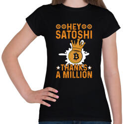 printfashion BITCOIN 4 EVER 52 - Női póló - Fekete (6117130)