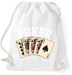 printfashion Póker - Sportzsák, Tornazsák - Fehér (5196425)