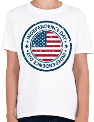printfashion New York-i logó pecsét ikon - Gyerek póló - Fehér (4653068)