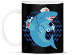 printfashion Orvos cápa - Bögre - Fekete (5632260)