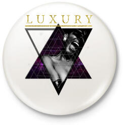 printfashion Luxus - Kitűző, hűtőmágnes - Fehér (3074870)