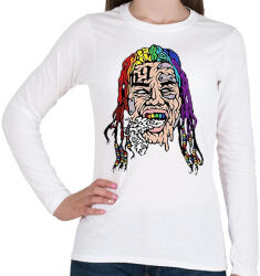 printfashion Tekashi69 - Női hosszú ujjú póló - Fehér (2577839)