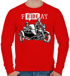printfashion fRIDEay - Férfi pulóver - Piros (157867)