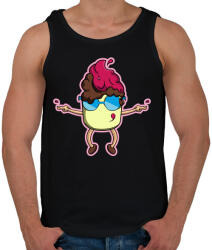 printfashion fagylalt - Férfi atléta - Fekete (809749)