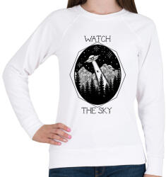 printfashion Watch the sky - Női pulóver - Fehér (379584)
