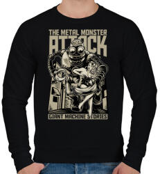 printfashion Acélszörny - Férfi pulóver - Fekete (107701)