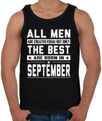 printfashion A legjobbak szeptemberben születnek - Férfi atléta - Fekete (348302)