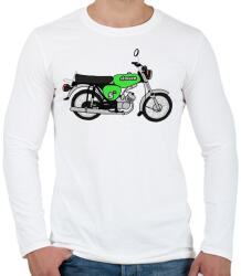 printfashion Simson - Férfi hosszú ujjú póló - Fehér (2935692)