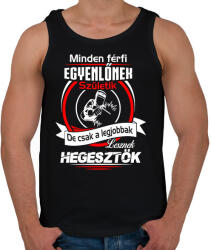 printfashion A legjobb hegesztők - Férfi atléta - Fekete (929539)