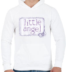 printfashion Kicsi angyal - Férfi kapucnis pulóver - Fehér (5607439)