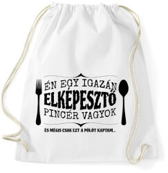 printfashion Elképesztő pincér - Sportzsák, Tornazsák - Fehér (9432354)