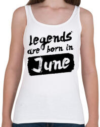 printfashion A legendák júniusban születnek - Női atléta - Fehér (250646)