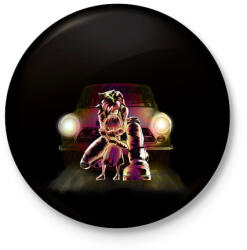 printfashion Védelem - Kitűző, hűtőmágnes - Fekete (3094199)