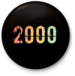 printfashion 2000 - Kitűző, hűtőmágnes - Fekete (11837122)