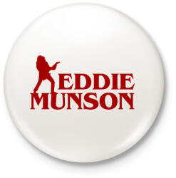 printfashion Eddie Munson - Kitűző, hűtőmágnes - Fehér (7672557)