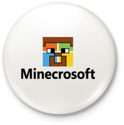printfashion Minecrosoft - Kitűző, hűtőmágnes - Fehér (3077169)