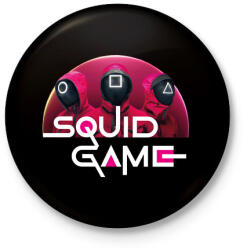 printfashion Squid game - nyerd meg az életed 05 - Kitűző, hűtőmágnes - Fekete (5516081)