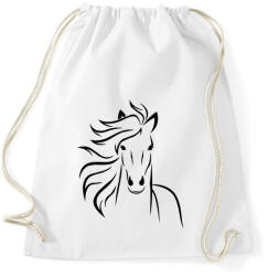 printfashion Ló minta - Sportzsák, Tornazsák - Fehér (5043974)