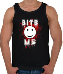 printfashion bite me - Férfi atléta - Fekete (1865970)