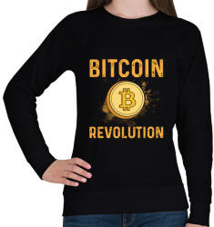 printfashion BITCOIN 4 EVER 41 - Női pulóver - Fekete (6110058)
