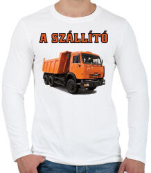 printfashion a szállító3 - Férfi hosszú ujjú póló - Fehér (1743031)