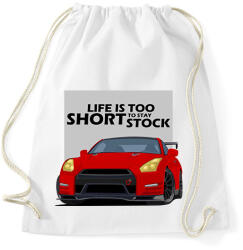 printfashion Life is too short - Sportzsák, Tornazsák - Fehér (2485846)