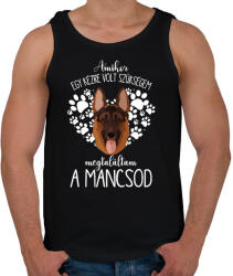 printfashion Megtaláltam a mancsod - Német juhász - Férfi atléta - Fekete (5453111)