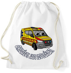 printfashion mentőautó pisti 1 - Sportzsák, Tornazsák - Fehér (13332179)